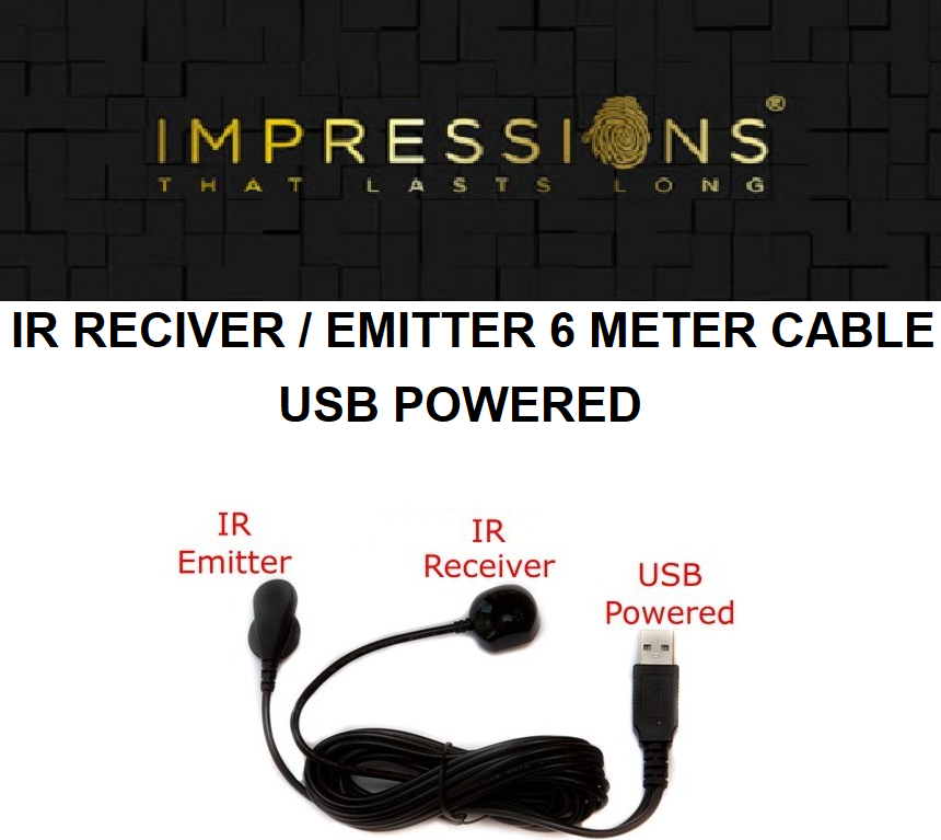 IR EMITTER CABLE WITH LIGHT [ 6.4 M ]